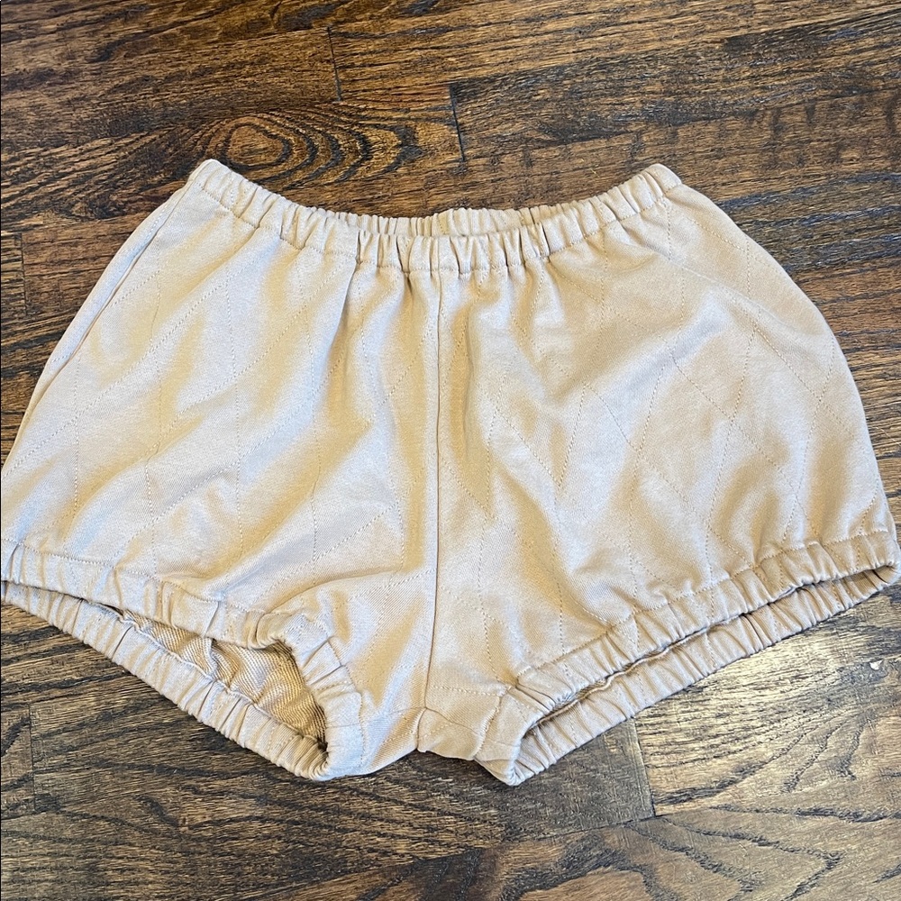 Tan Bubble Shorts NWOT